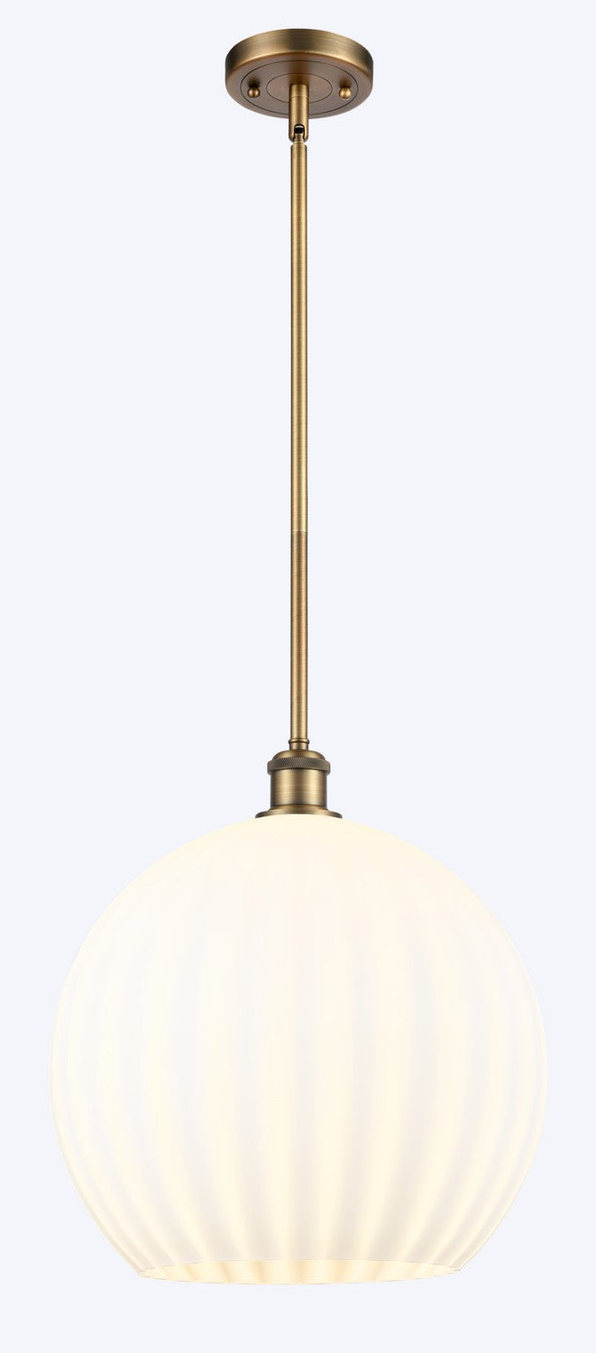 Innovations 516-1S-BB-G1217-14WV LED Pendant, Brushed Brass