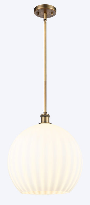Innovations 516-1S-BB-G1217-14WV LED Pendant, Brushed Brass