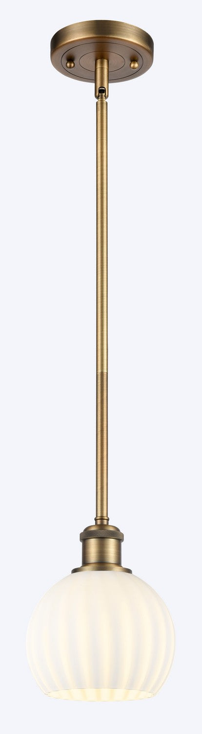Innovations 516-1S-BB-G1217-6WV LED Mini Pendant, Brushed Brass