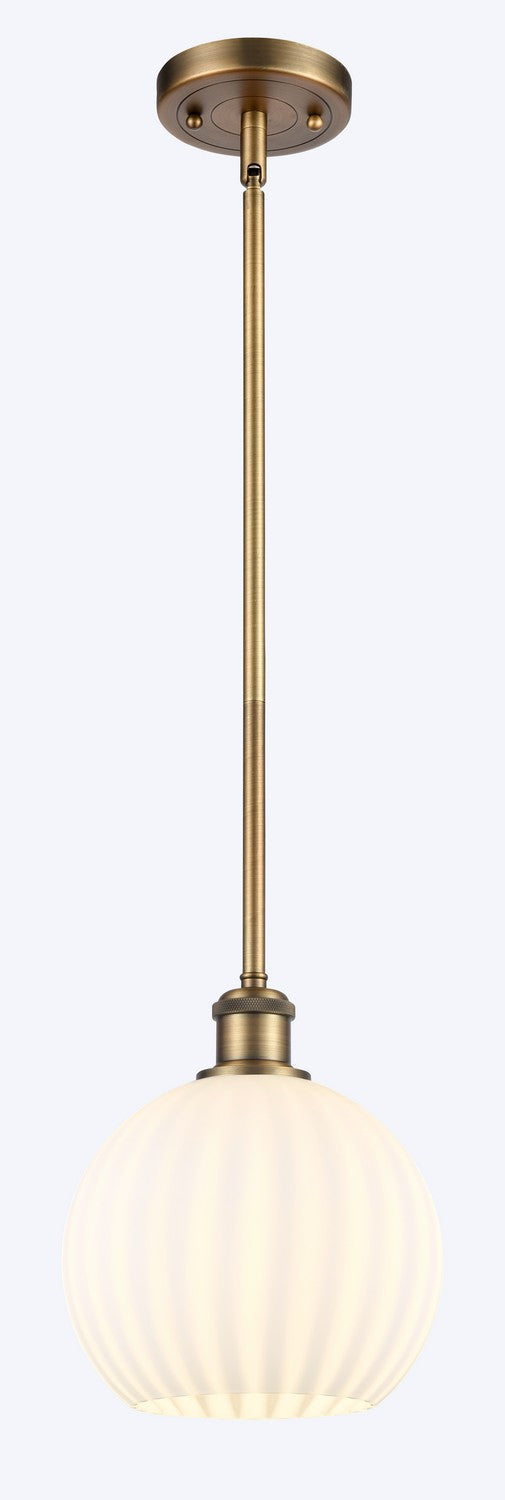 Innovations 516-1S-BB-G1217-8WV LED Mini Pendant, Brushed Brass