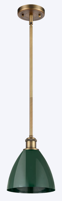 Innovations 516-1S-BB-MBD-75-GR One Light Pendant, Brushed Brass