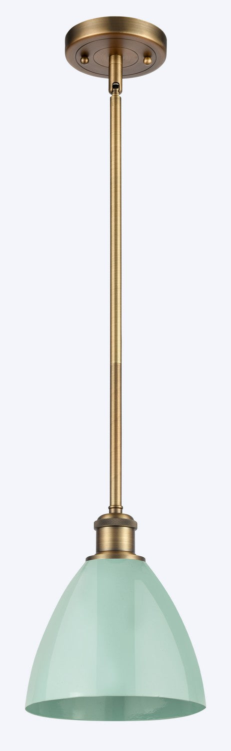 Innovations 516-1S-BB-MBD-75-SF One Light Pendant, Brushed Brass