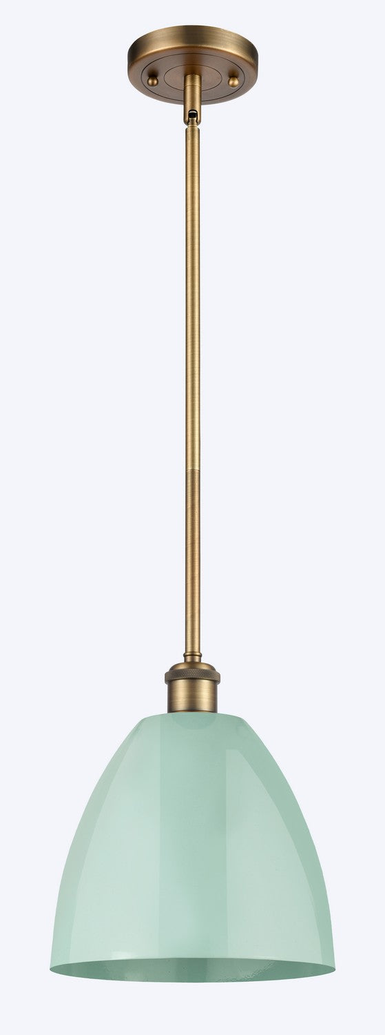 Innovations 516-1S-BB-MBD-9-SF One Light Pendant, Brushed Brass