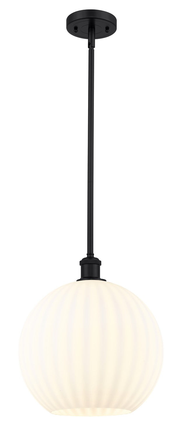 Innovations 516-1S-BK-G1217-12WV LED Mini Pendant, Matte Black