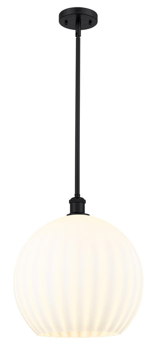Innovations 516-1S-BK-G1217-14WV LED Pendant, Matte Black