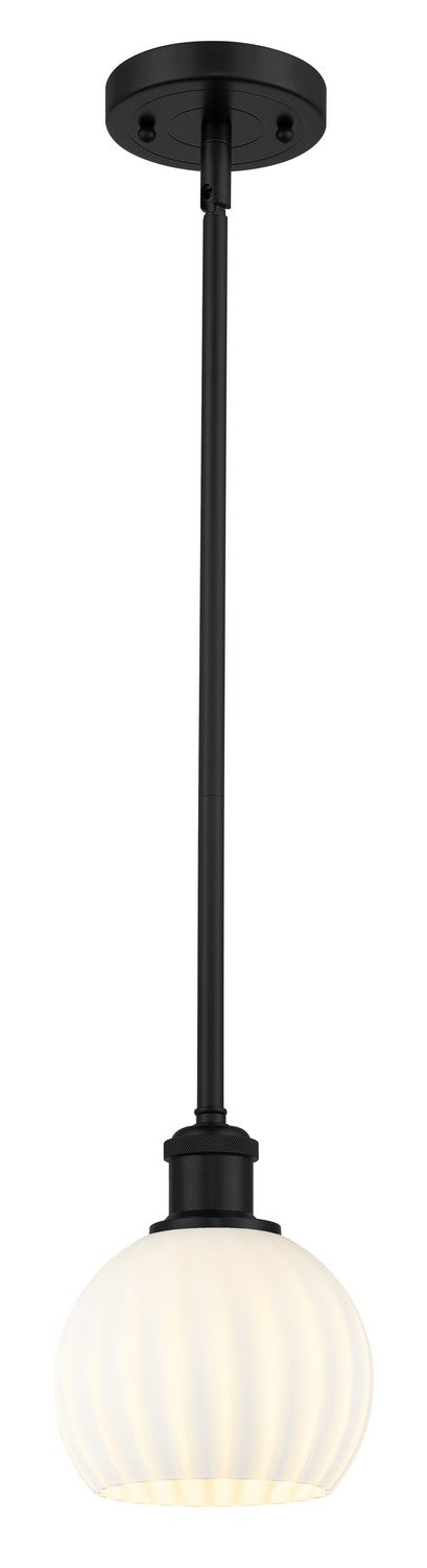Innovations 516-1S-BK-G1217-6WV LED Mini Pendant, Matte Black