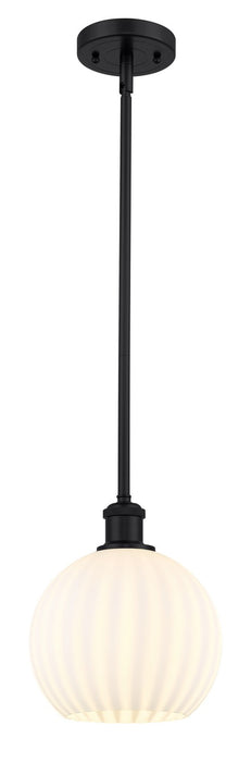 Innovations 516-1S-BK-G1217-8WV LED Mini Pendant, Matte Black