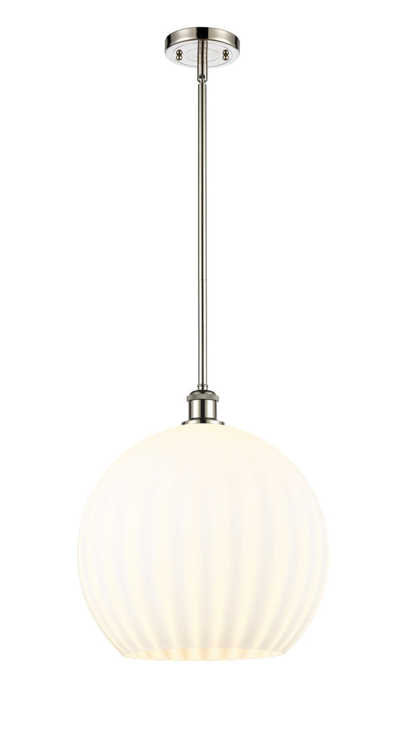Innovations 516-1S-PN-G1217-14WV LED Pendant, Polished Nickel