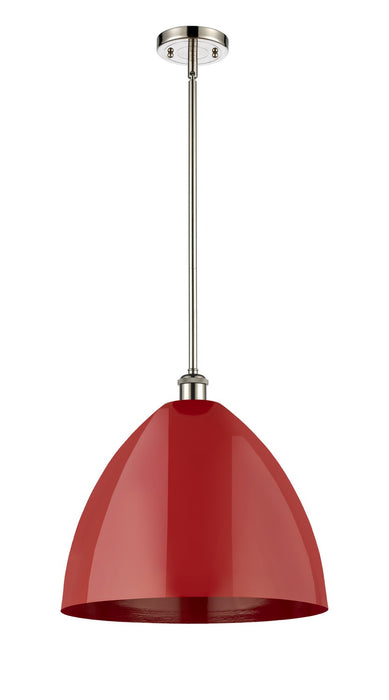 Innovations 516-1S-PN-MBD-16-RD One Light Pendant, Polished Nickel