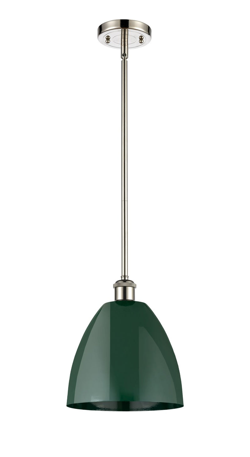 Innovations 516-1S-PN-MBD-9-GR One Light Pendant, Polished Nickel