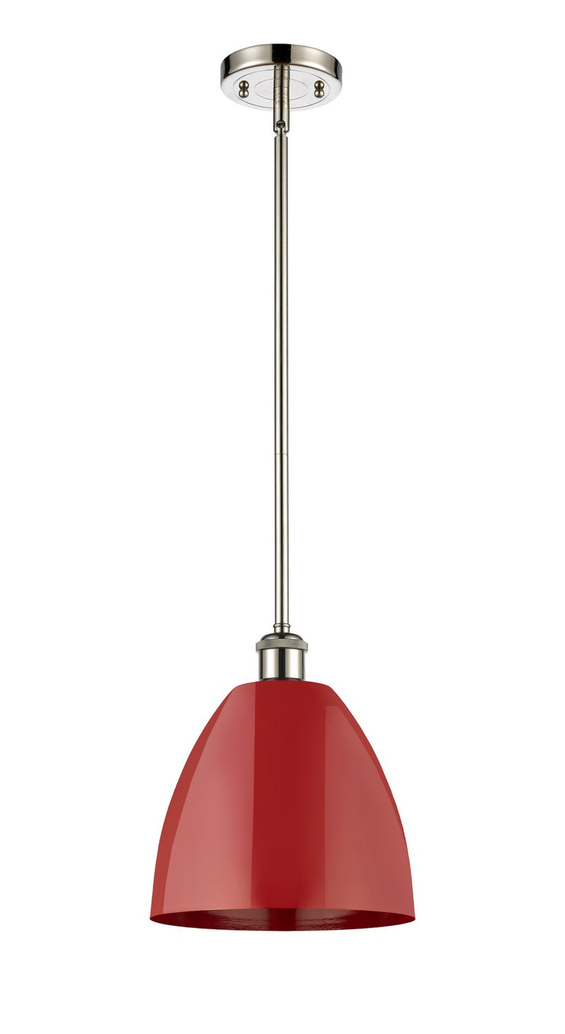 Innovations 516-1S-PN-MBD-9-RD One Light Pendant, Polished Nickel
