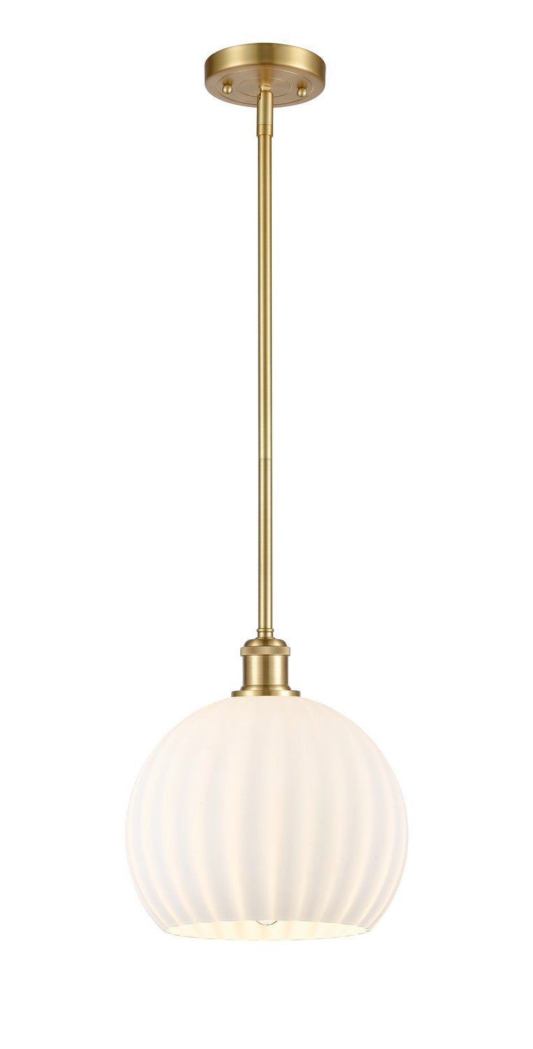 Innovations 516-1S-SG-G1217-10WV LED Mini Pendant, Satin Gold