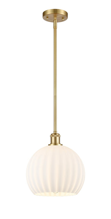 Innovations 516-1S-SG-G1217-10WV LED Mini Pendant, Satin Gold