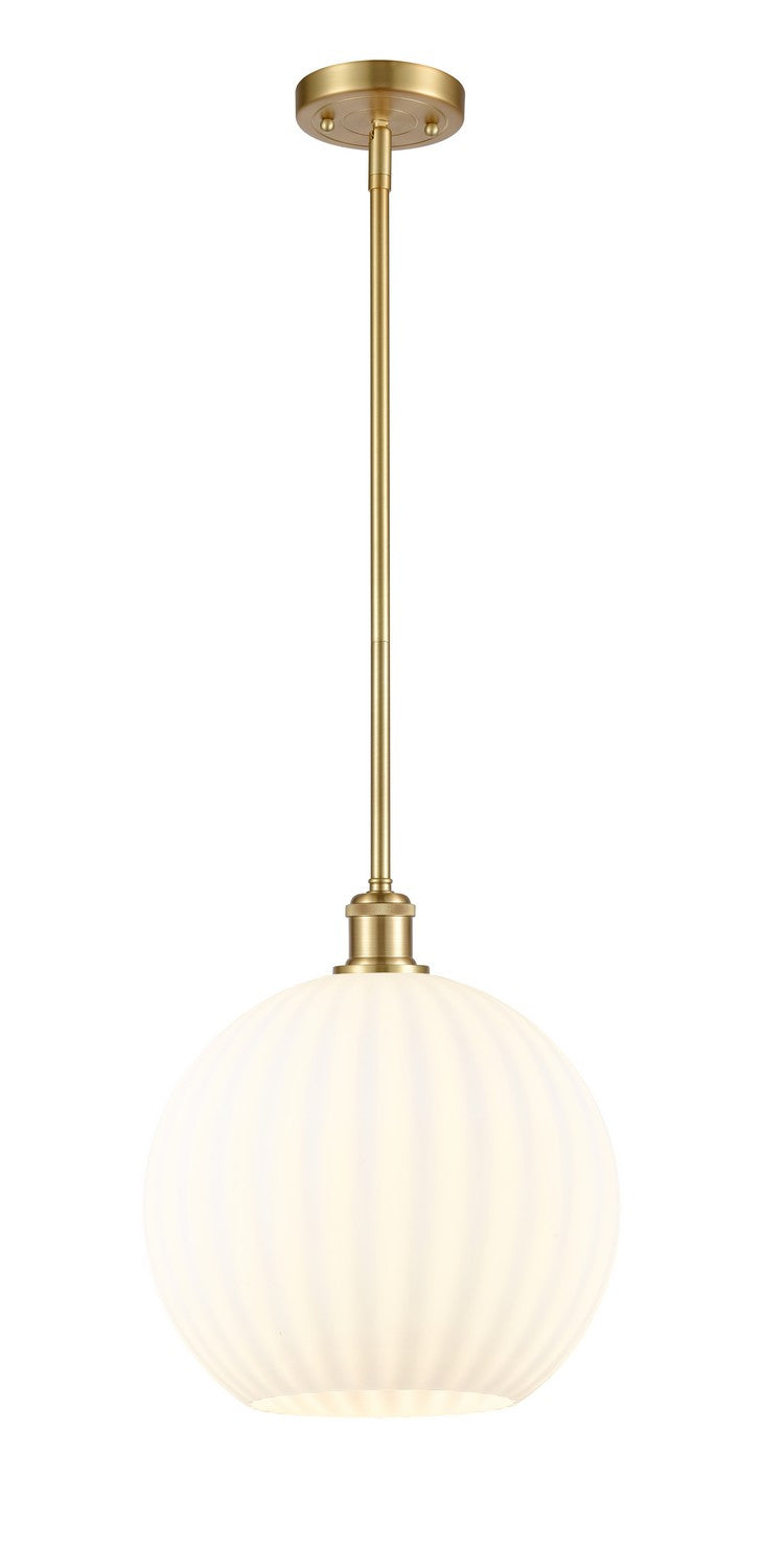 Innovations 516-1S-SG-G1217-12WV LED Mini Pendant, Satin Gold