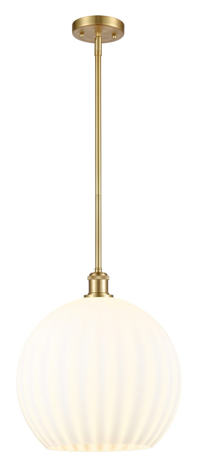 Innovations 516-1S-SG-G1217-14WV LED Pendant, Satin Gold