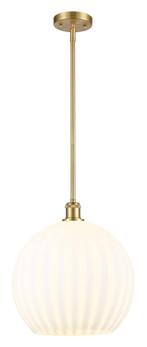 Innovations 516-1S-SG-G1217-14WV LED Pendant, Satin Gold
