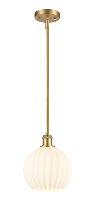 Innovations 516-1S-SG-G1217-8WV LED Mini Pendant, Satin Gold