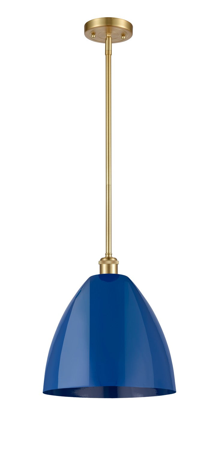 Innovations 516-1S-SG-MBD-12-BL One Light Pendant, Satin Gold