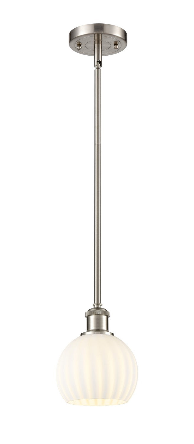 Innovations 516-1S-SN-G1217-6WV LED Mini Pendant, Brushed Satin Nickel