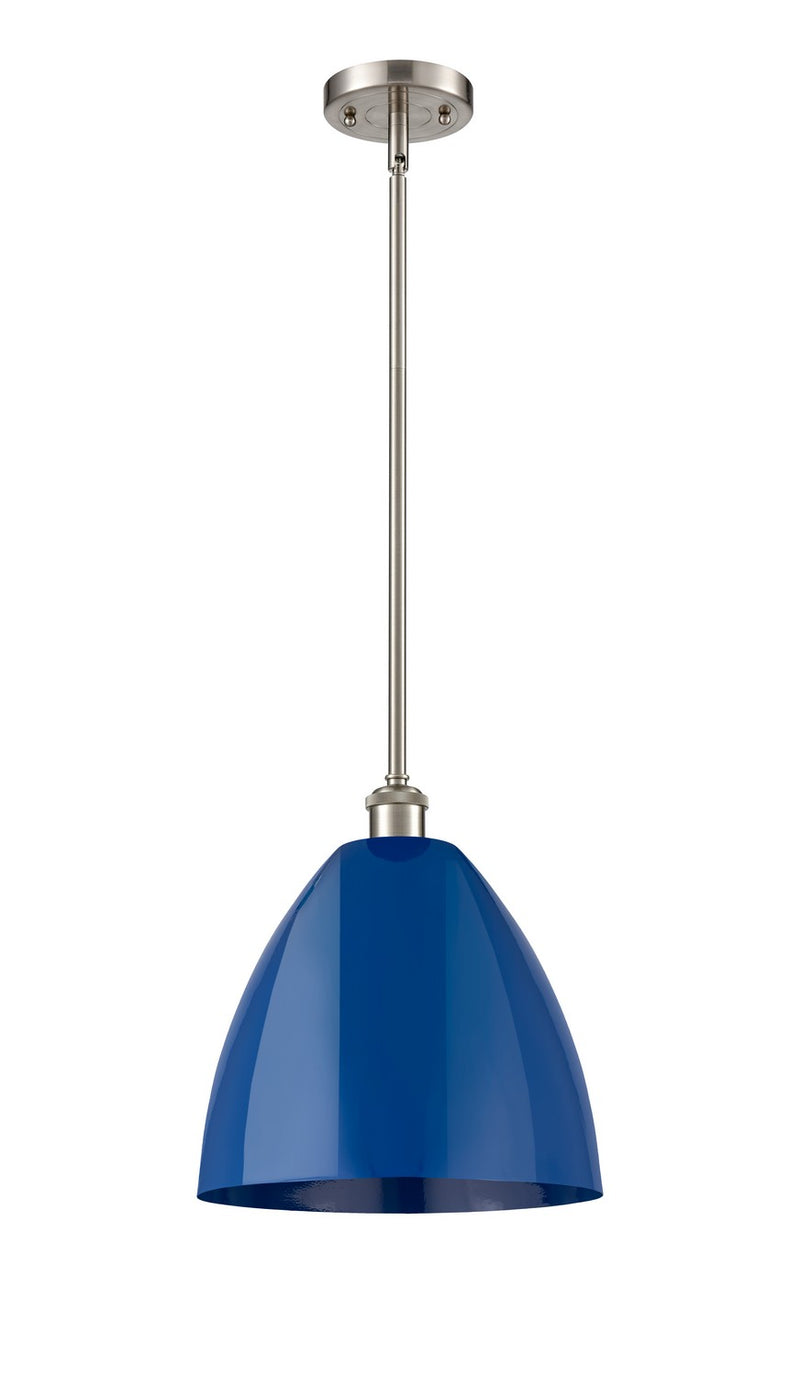 Innovations 516-1S-SN-MBD-12-BL One Light Pendant, Brushed Satin Nickel