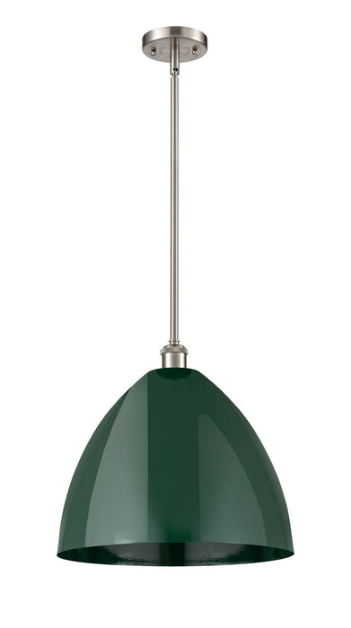 Innovations 516-1S-SN-MBD-16-GR One Light Pendant, Brushed Satin Nickel