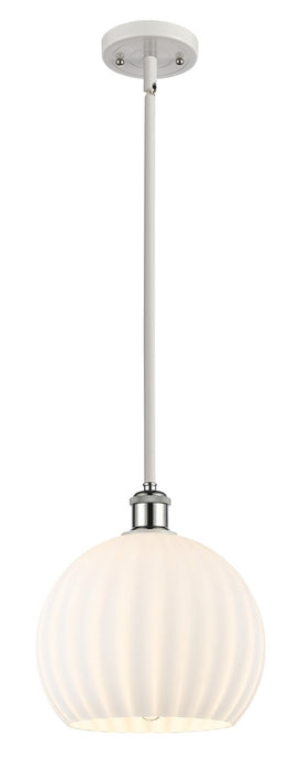 Innovations 516-1S-WPC-G1217-10WV LED Mini Pendant, White Polished Chrome