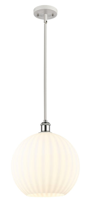 Innovations 516-1S-WPC-G1217-12WV LED Mini Pendant, White Polished Chrome