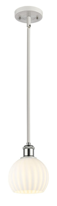 Innovations 516-1S-WPC-G1217-6WV LED Mini Pendant, White Polished Chrome