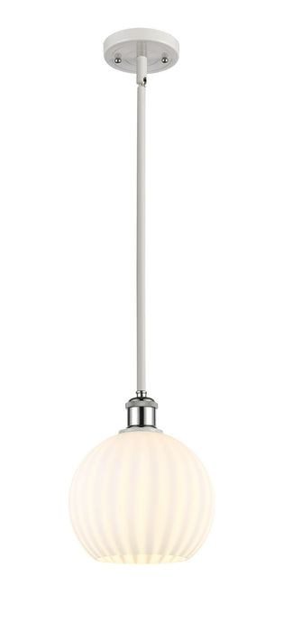 Innovations 516-1S-WPC-G1217-8WV LED Mini Pendant, White Polished Chrome
