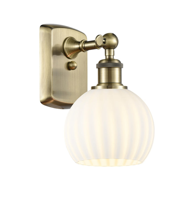 Innovations 516-1W-AB-G1217-6WV LED Wall Sconce, Antique Brass