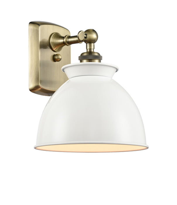 Innovations 516-1W-AB-M14-W One Light Wall Sconce, Antique Brass