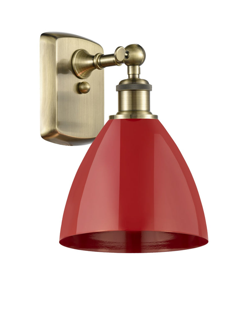 Innovations 516-1W-AB-MBD-75-RD One Light Wall Sconce, Antique Brass
