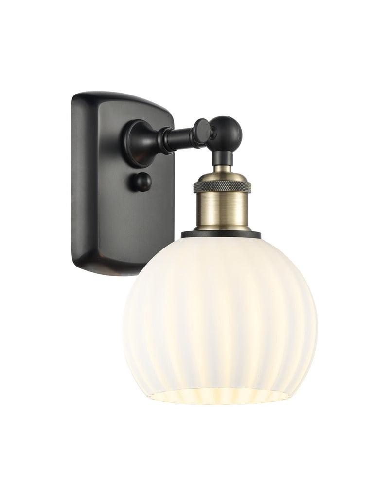 Innovations 516-1W-BAB-G1217-6WV LED Wall Sconce, Black Antique Brass
