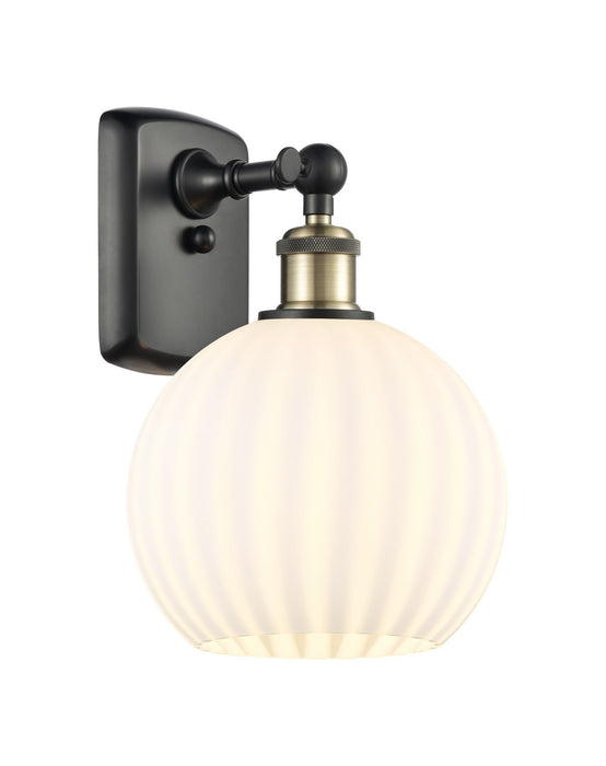 Innovations 516-1W-BAB-G1217-8WV LED Wall Sconce, Black Antique Brass