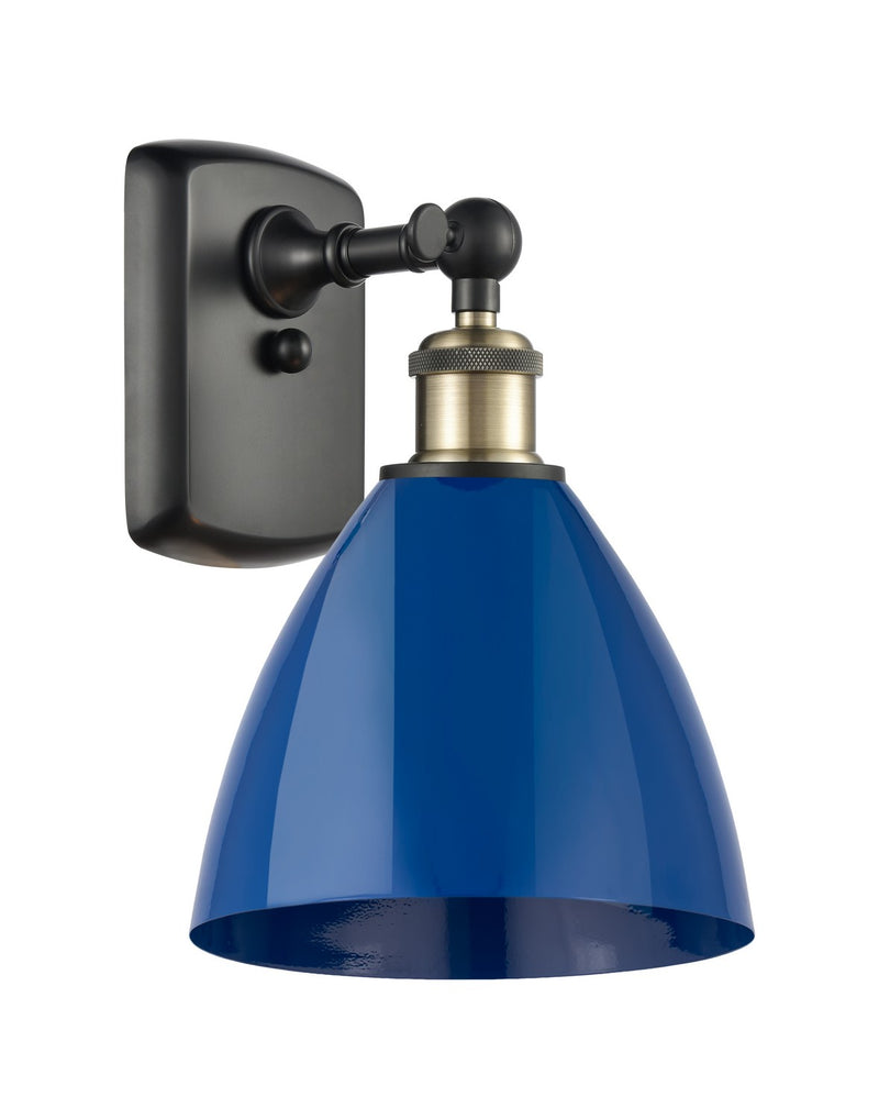 Innovations 516-1W-BAB-MBD-75-BL One Light Wall Sconce, Black Antique Brass