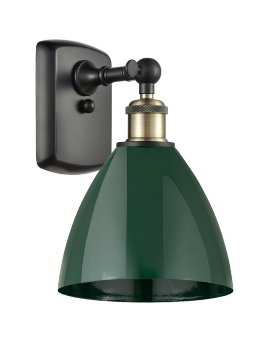 Innovations 516-1W-BAB-MBD-75-GR One Light Wall Sconce, Black Antique Brass
