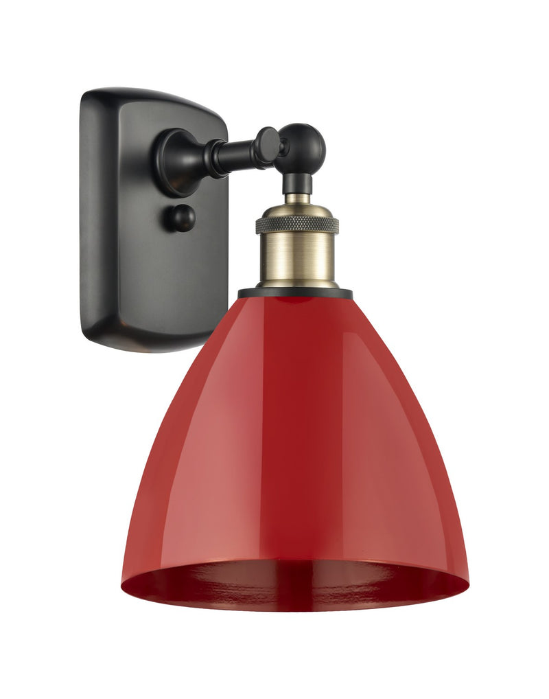 Innovations 516-1W-BAB-MBD-75-RD One Light Wall Sconce, Black Antique Brass