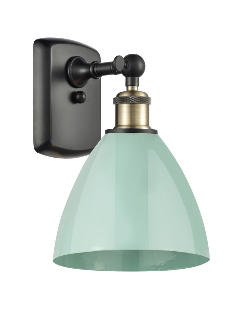 Innovations 516-1W-BAB-MBD-75-SF One Light Wall Sconce, Black Antique Brass