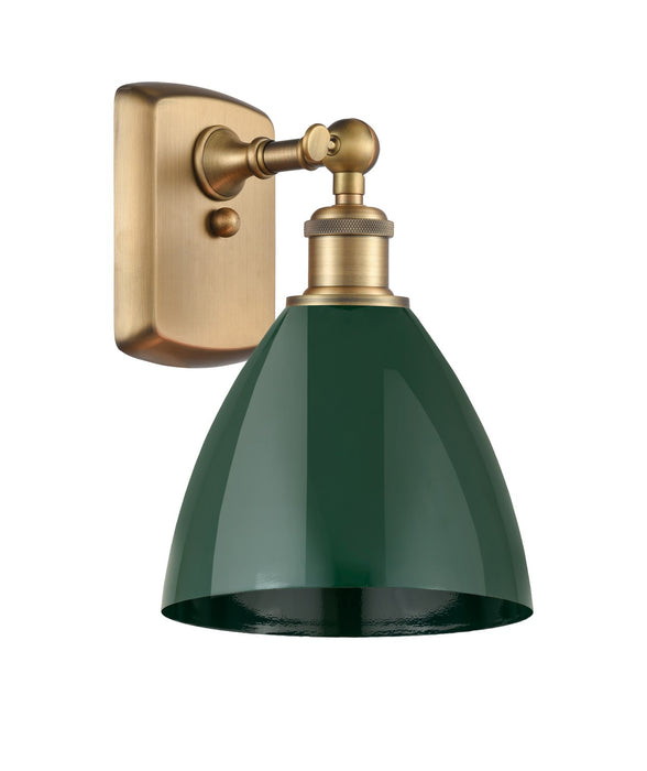 Innovations 516-1W-BB-MBD-75-GR One Light Wall Sconce, Brushed Brass