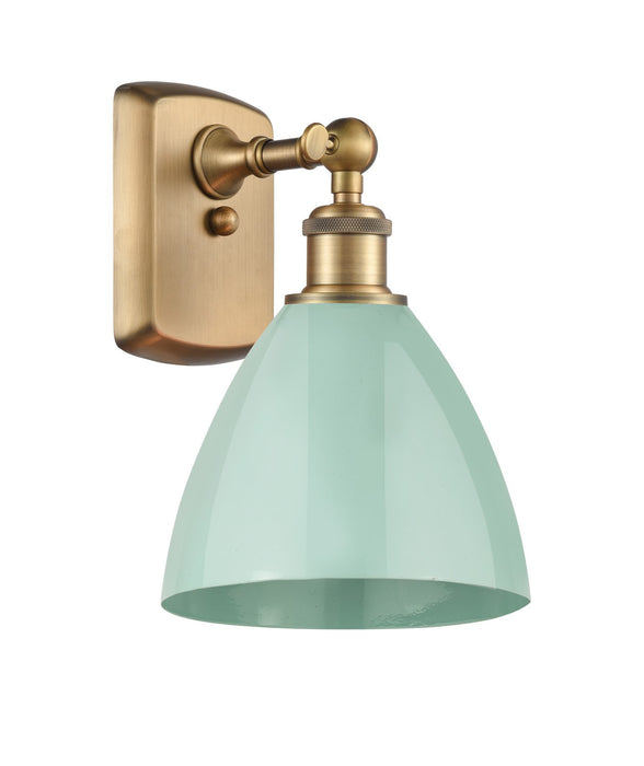 Innovations 516-1W-BB-MBD-75-SF One Light Wall Sconce, Brushed Brass