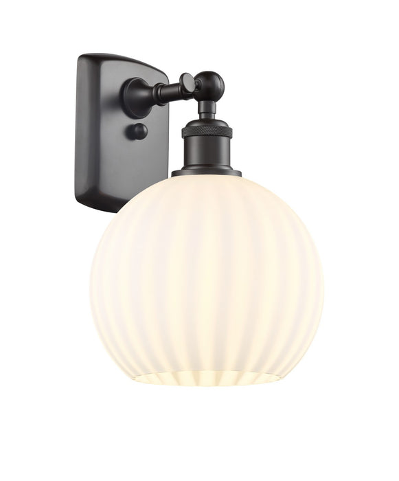Innovations 516-1W-OB-G1217-8WV LED Wall Sconce, Oil Rubbed Bronze