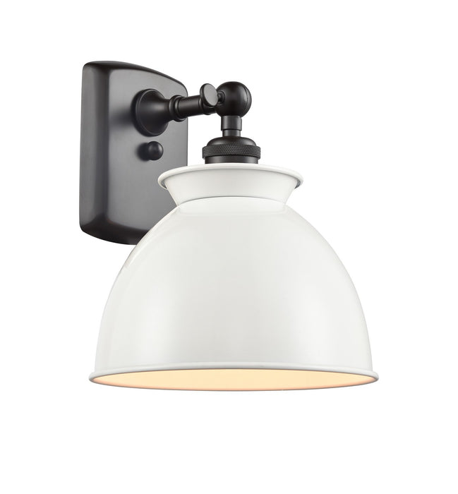 Innovations 516-1W-OB-M14-W One Light Wall Sconce, Oil Rubbed Bronze