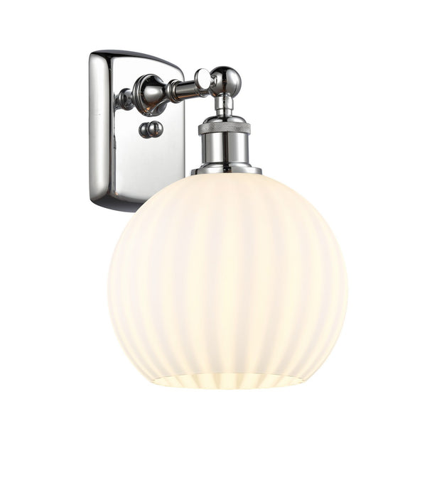 Innovations 516-1W-PC-G1217-8WV LED Wall Sconce, Polished Chrome