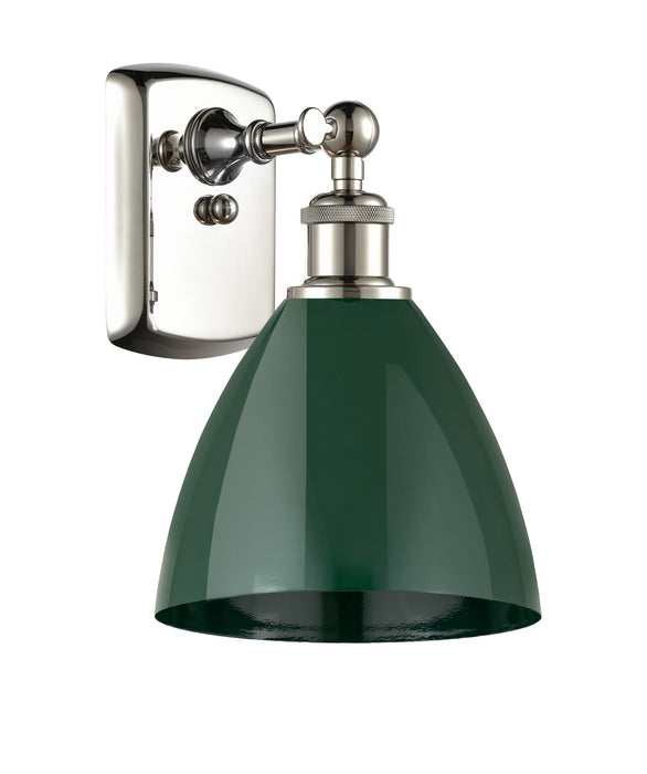 Innovations 516-1W-PN-MBD-75-GR One Light Wall Sconce, Polished Nickel