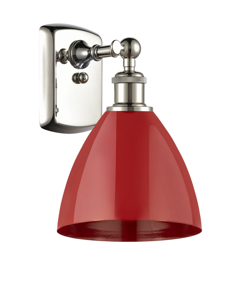 Innovations 516-1W-PN-MBD-75-RD One Light Wall Sconce, Polished Nickel