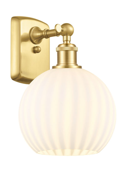 Innovations 516-1W-SG-G1217-8WV LED Wall Sconce, Satin Gold