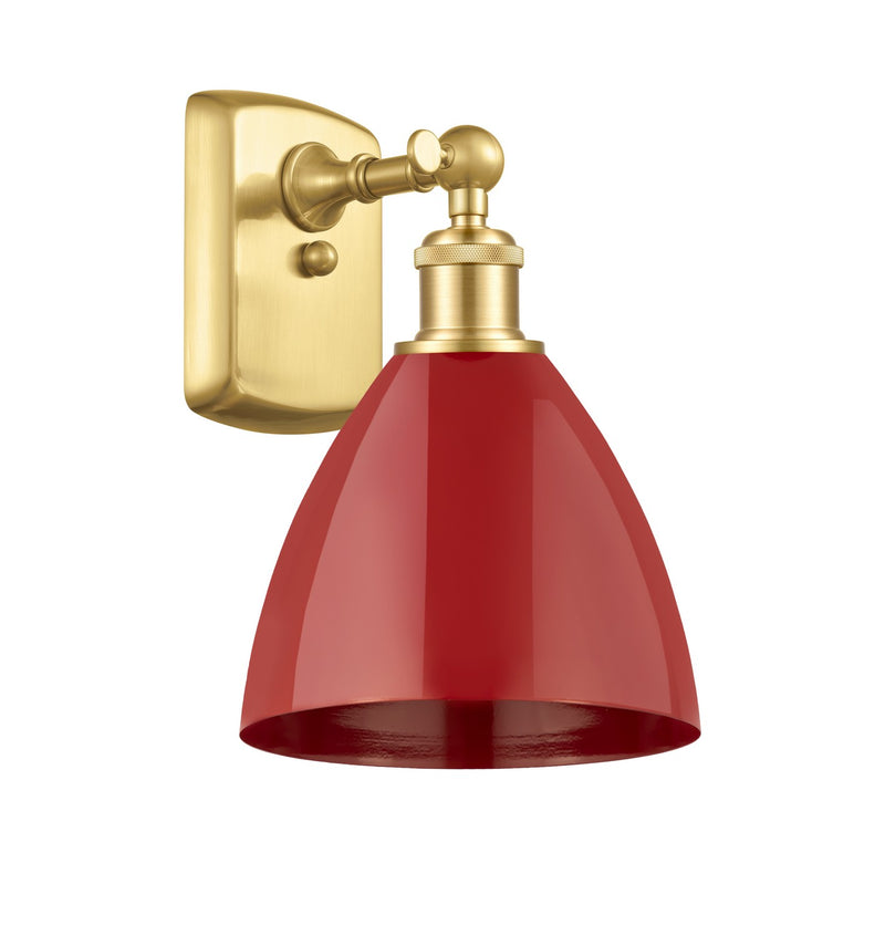 Innovations 516-1W-SG-MBD-75-RD One Light Wall Sconce, Satin Gold