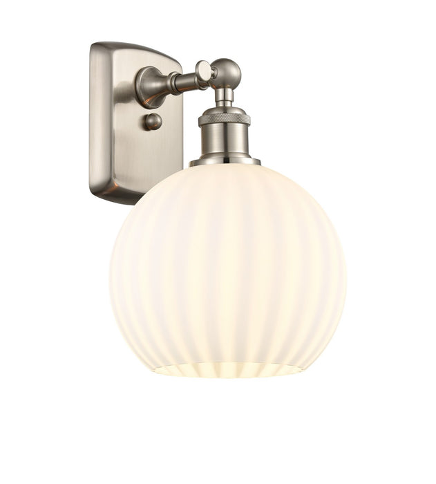 Innovations 516-1W-SN-G1217-8WV LED Wall Sconce, Brushed Satin Nickel