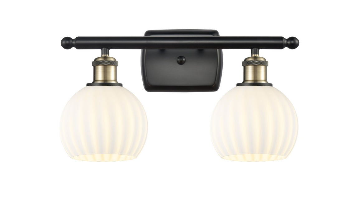 Innovations 516-2W-BAB-G1217-6WV LED Bath Vanity, Black Antique Brass