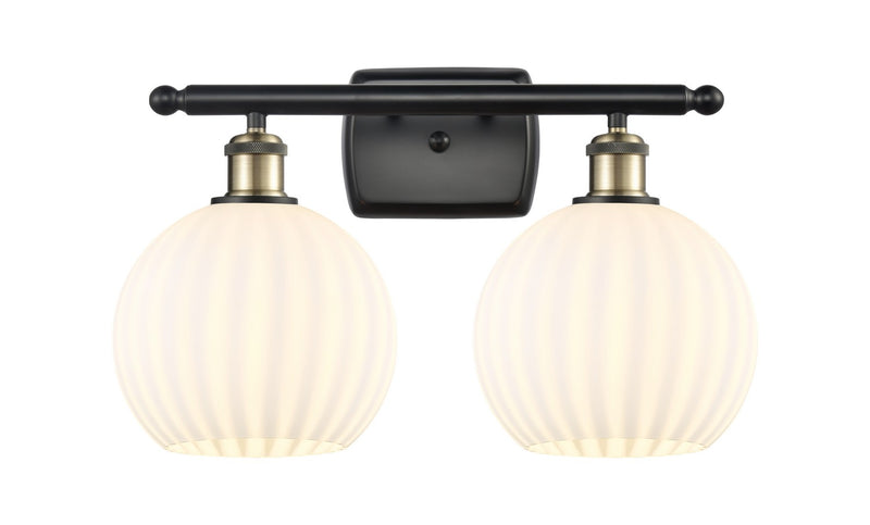 Innovations 516-2W-BAB-G1217-8WV LED Bath Vanity, Black Antique Brass